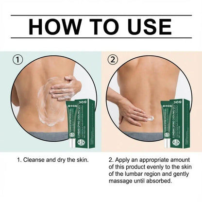 Lumbar Spine Cooling Gel Improve Lower Back Relieve Discomfort Gentle Comfortable Body Daily Maintenance Topical Application Gel