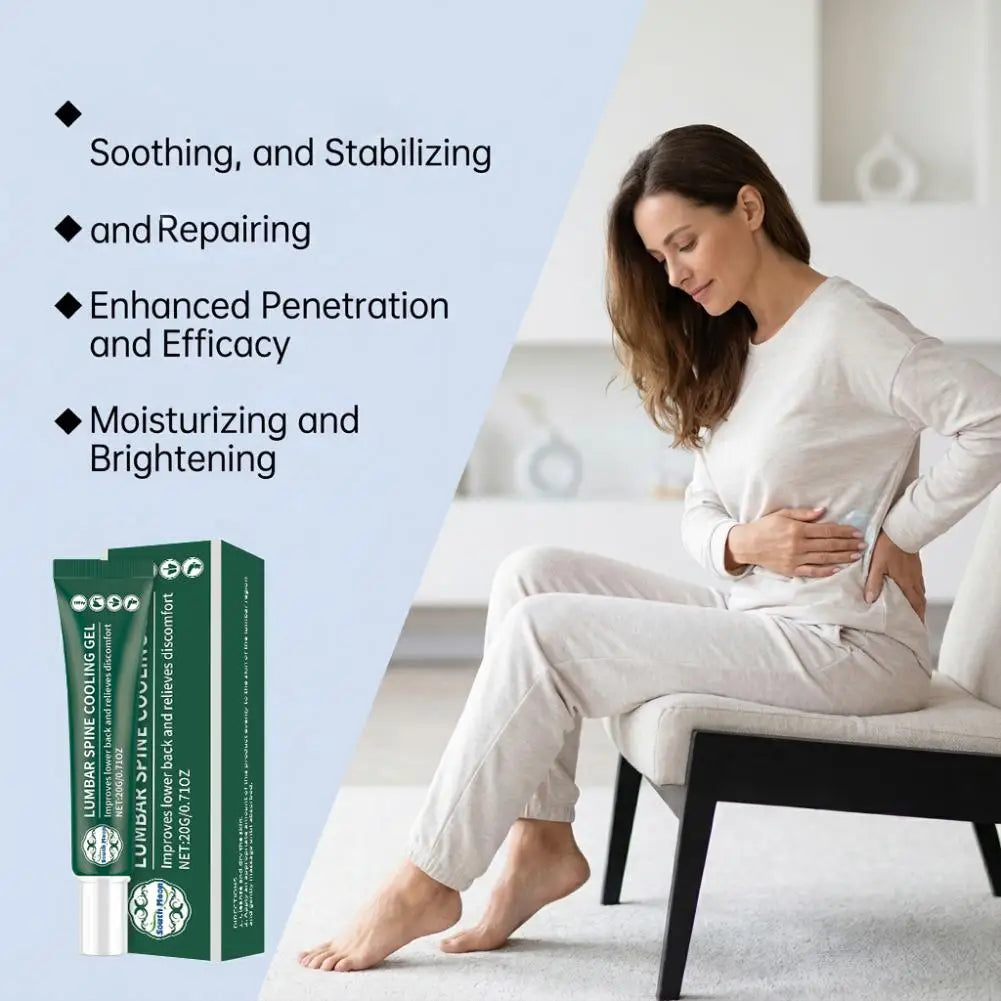 Lumbar Spine Cooling Gel Improve Lower Back Relieve Discomfort Gentle Comfortable Body Daily Maintenance Topical Application Gel